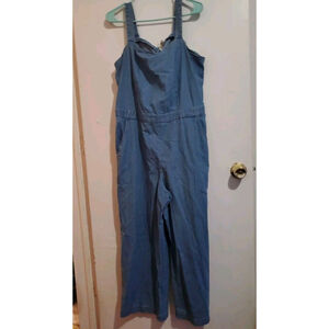 Ann Taylor LOFT Outlet Women’s Denim Romper Blue Jumpsuit Size: Small